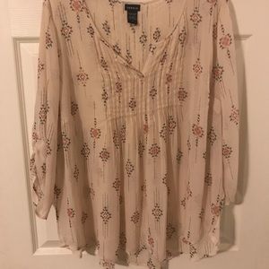 Tan Sheer Blouse
